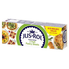 Jus-Rol Ready Rolled Puff Pastry Sheets 2 x 320g (640g) - Honesty Sales U.K