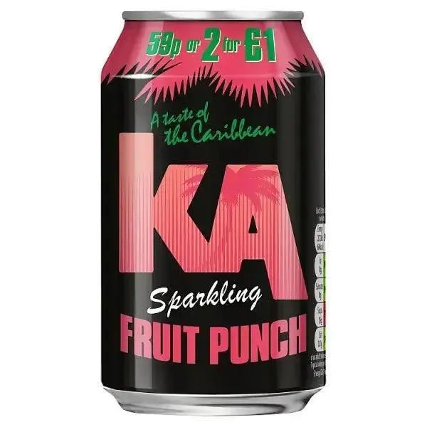 KA Sparkling Fruit Punch 330ml (Case of 24) A.G. Barr