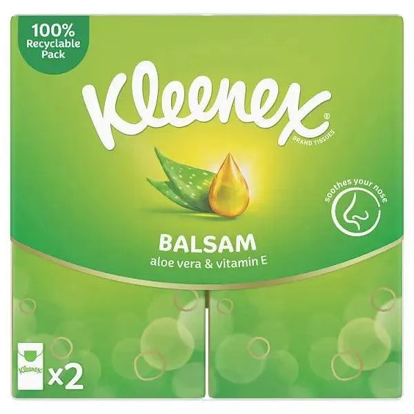 Kleenex Balsam Tissues - 2 Pocket Pack (Case of 36) - Honesty Sales U.K