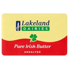 Lakeland Dairies Pure Irish Butter Unsalted 250g (Case of 40)  Adomoo