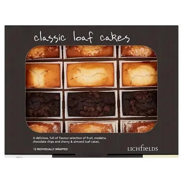 Lichfields 12 Classic Loaf Cakes (Case of 12)  Adomoo