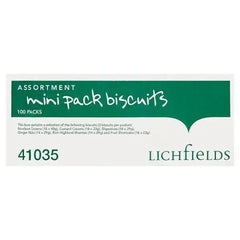 Lichfields Assortment Mini Pack Biscuits 100 Packs  Adomoo