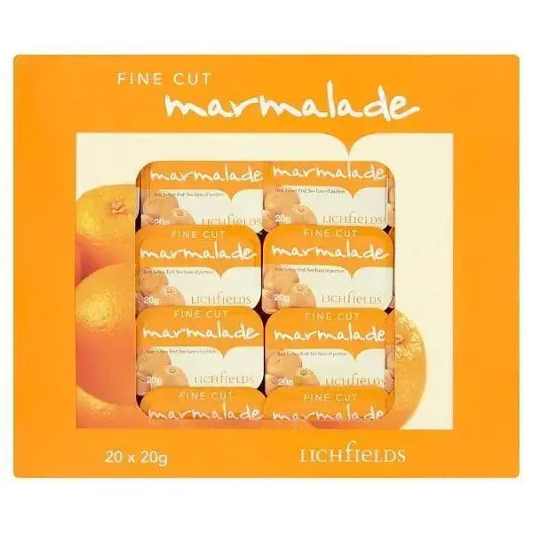 Lichfields Fine Cut Marmalade Individual Portions 20 x 20g  Adomoo