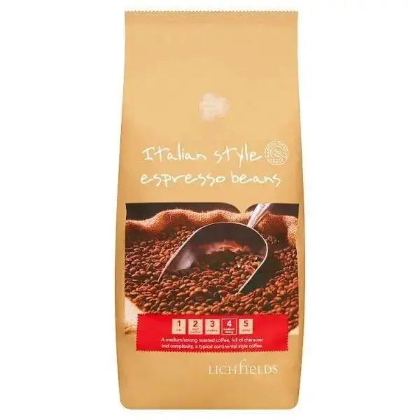 Lichfields Italian Style Espresso Beans 1kg  Adomoo