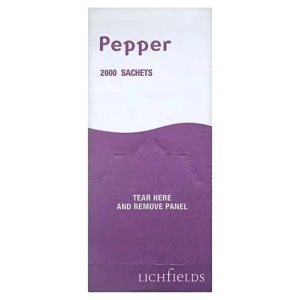 Lichfields Pepper 2000 Sachets Ingredients Black Pepper  Adomoo