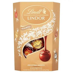 Lindt Lindor Assorted Chocolate Truffles Box 200g (Case of 8)  Adomoo