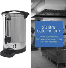 Lloytron Stainless Steel Hot Water Urn 20Ltr  Adomoo