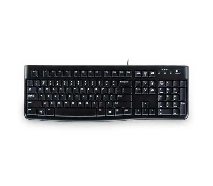 Logitech K120 Wired Keyboard, USB, Low Profile, Quiet Keys, OEM  Adomoo