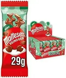Maltesers Mint Reindeer Chocolate Christmas 29g (Case of 32)  Adomoo