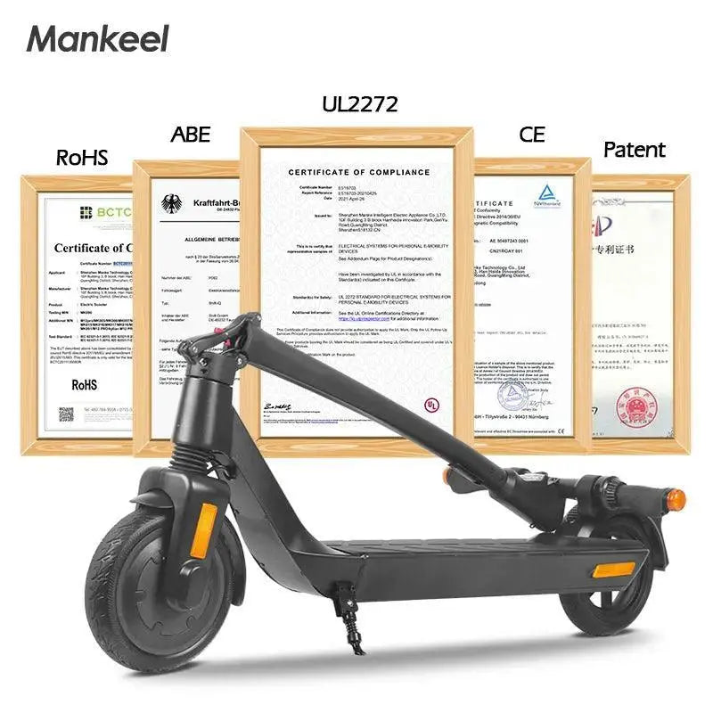 Mankeel MK090 Steed 36V/10.4Ah 350W Folding Electric Scooter  Adomoo