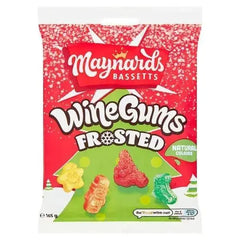 Maynards Bassetts Wine Gums Frosted Sweets Bag 165g (Case of 12)  Adomoo
