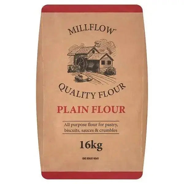 MILLFLOW Plain Flour 16kg  Adomoo