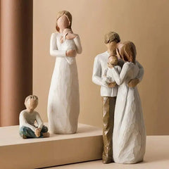 Modern Resin Character Miniature Figurines Home Decoration Accessories Love Gift Desk Decoration Memorial Gift Easter Decoration  Adomoo
