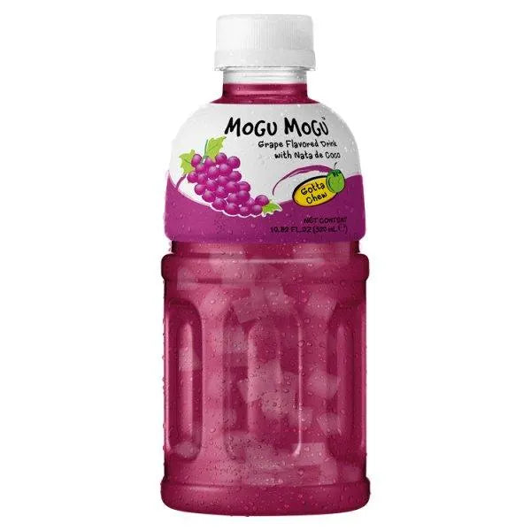 Mogu Mogu Grape Flavoured Drink with Nata de Coco 320ml - (Case of 24) - Honesty Sales U.K