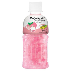 Mogu Mogu Lychee Flavored Drink with Nata de Coco 320ml (Case of 24) - Honesty Sales U.K