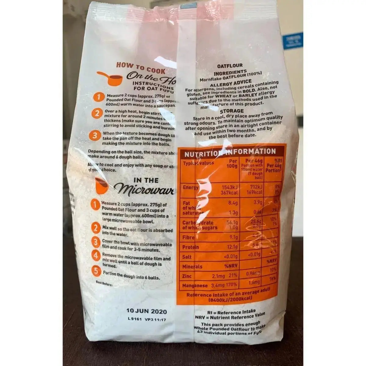 Mornflake Oat Poundo Fufu 2kg  Adomoo