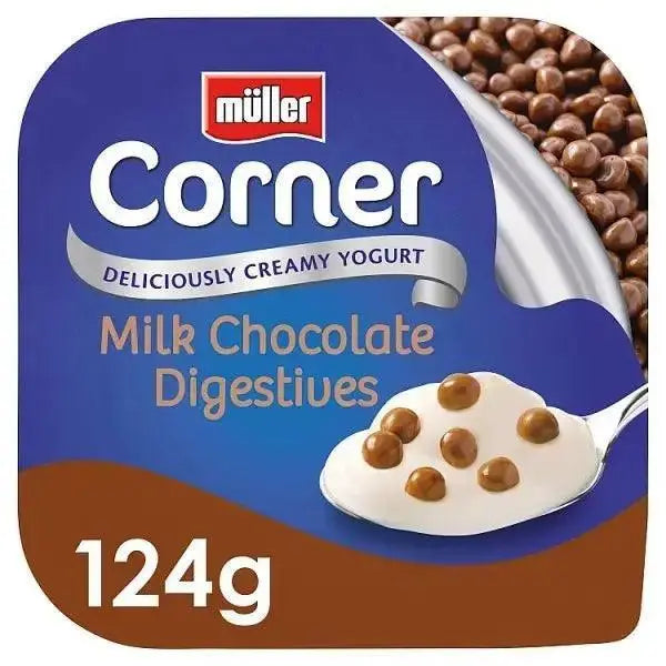 Müller Corner Milk Chocolate Digestives Yogurt 124g  Adomoo