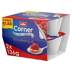 Müller Corner Strawberry 2 x 136 (272g)  Adomoo