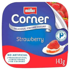 Muller Corner Strawberry Yogurt 143g  Adomoo