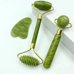 Natural Jade Roller Massager for Face Body and Back - Honesty Sales U.K