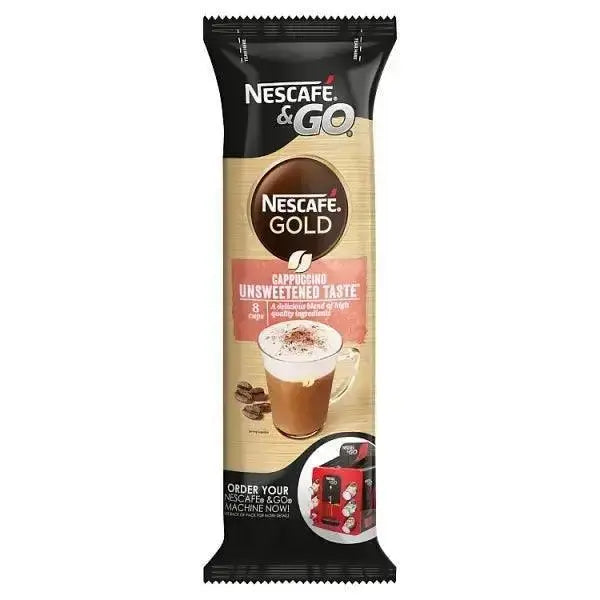 Nescafé & Go Gold Cappuccino Unsweetened Taste 8 x 17.5g  Adomoo