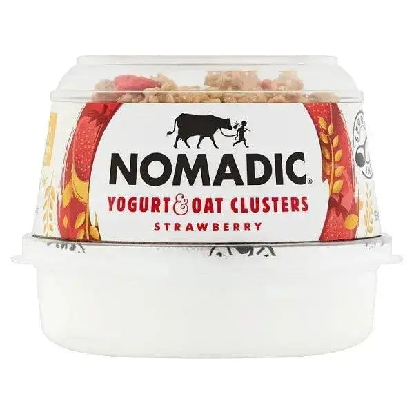 Nomadic Yogurt & Oat Clusters Strawberry 169g  Adomoo