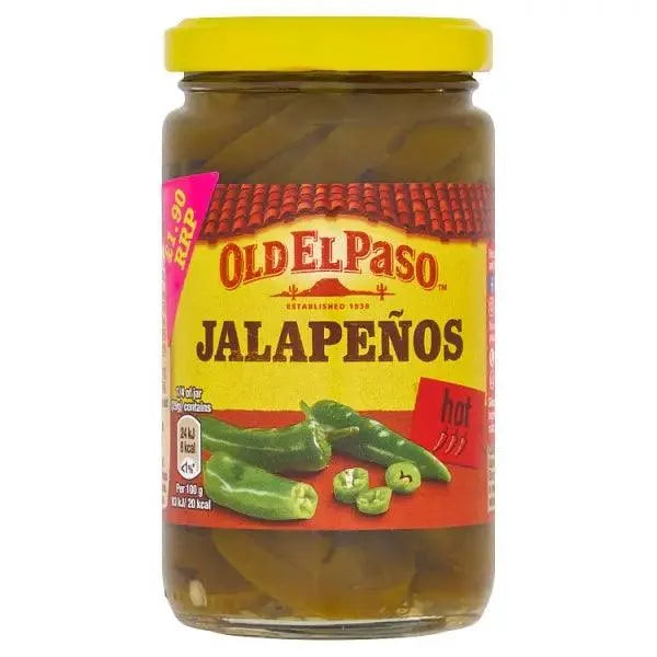 Old El Paso Jalapeños 215g (Case of 4) - Honesty Sales U.K