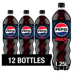 Pepsi Max 1.25 Litres (Case of 12) - Honesty Sales U.K