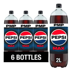 Pepsi Max 2 Litres (Case of 6) - Honesty Sales U.K