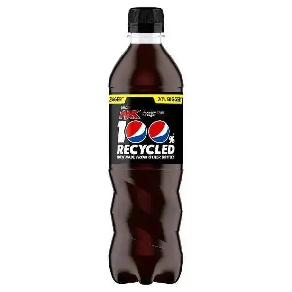 Pepsi Max No Sugar Cola Bottle 12 x 600ml (Case of 12)  Adomoo