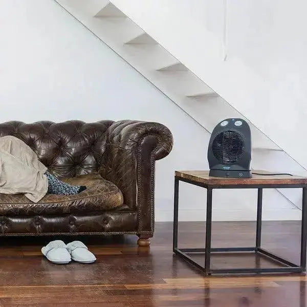 Portable Fan Heater Cecotec Ready Warm 9750 Rotate Force 2400W Black  Adomoo