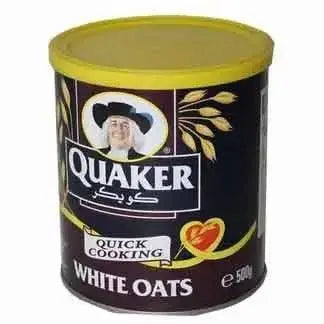 Quaker White Oats Tin - 500g  Adomoo