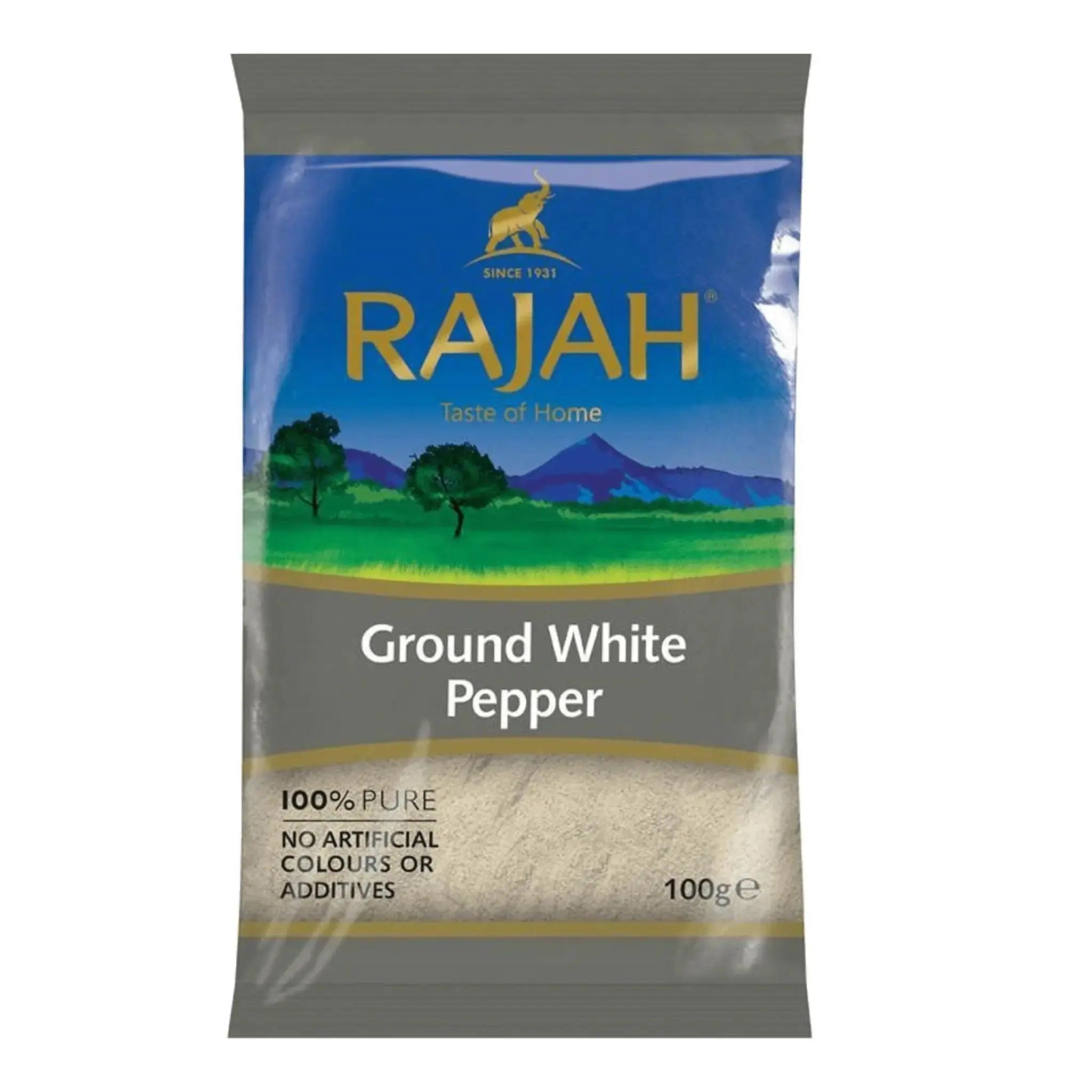 Rajah Ground White Pepper(100g)  Adomoo