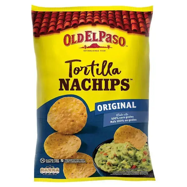 Old El Paso Original Tortilla Nachips 185g (Case of 5)  Adomoo