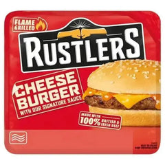 Rustlers Flame Grilled Cheese Burger 141g  Adomoo