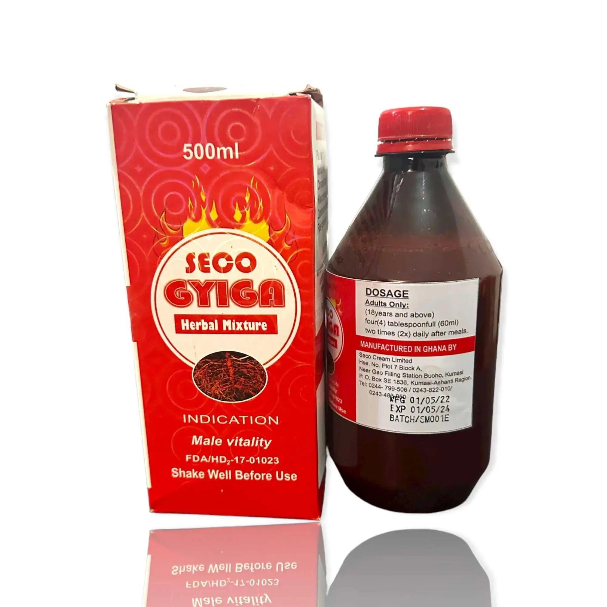 Seco Gyiga Herbal Mixture 500ml  Adomoo