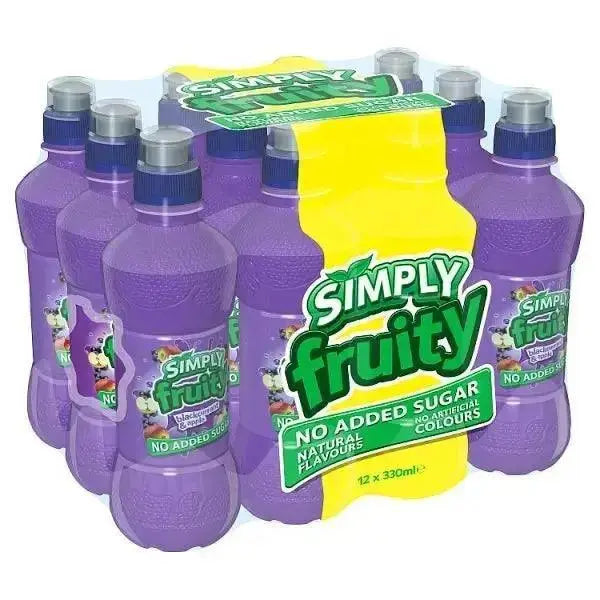 Simply Fruity Blackcurrant and Apple 330ml Bottle (Case of 12)  Adomoo
