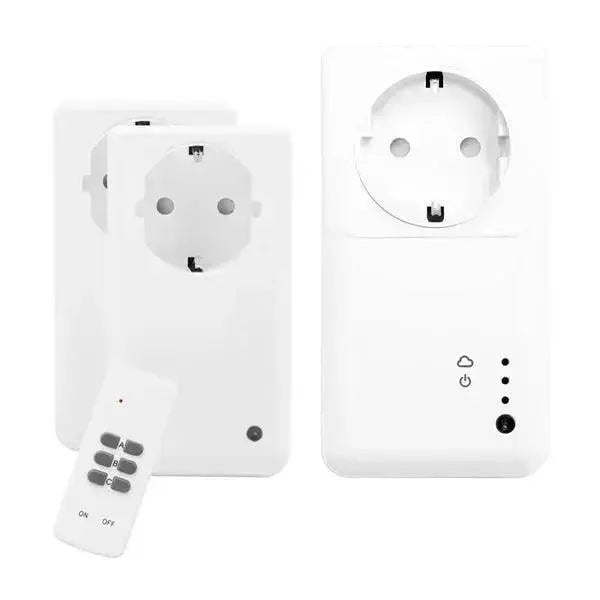 Smartwares SH5SETGW  Intelligent WiFi Plug With Remote Control (Pack Of 3)  Adomoo