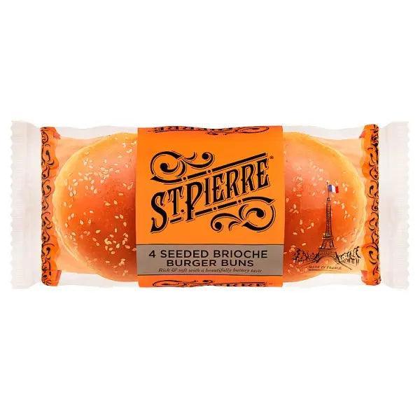St Pierre 4 Seeded Brioche Burger Buns  Adomoo