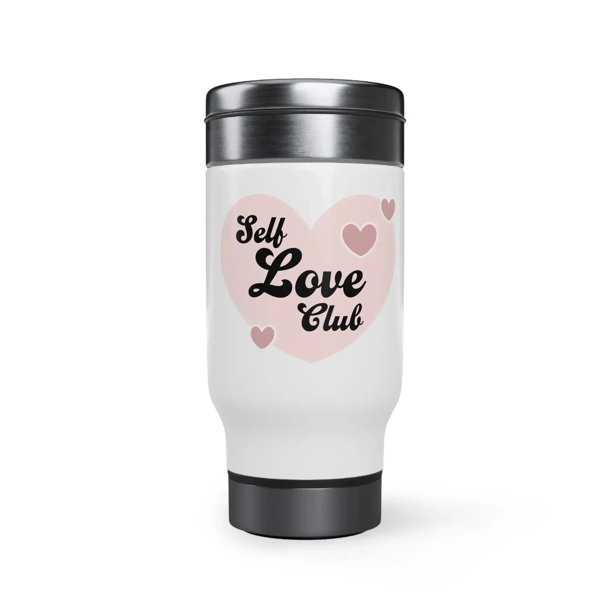 Stainless Steel Travel Mug with Handle, 14oz  Adomoo