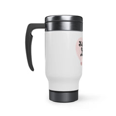 Stainless Steel Travel Mug with Handle, 14oz Printify