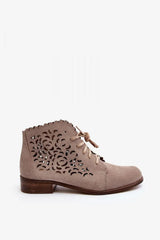 step in style natural high-quality leather women's boots  Adomoo