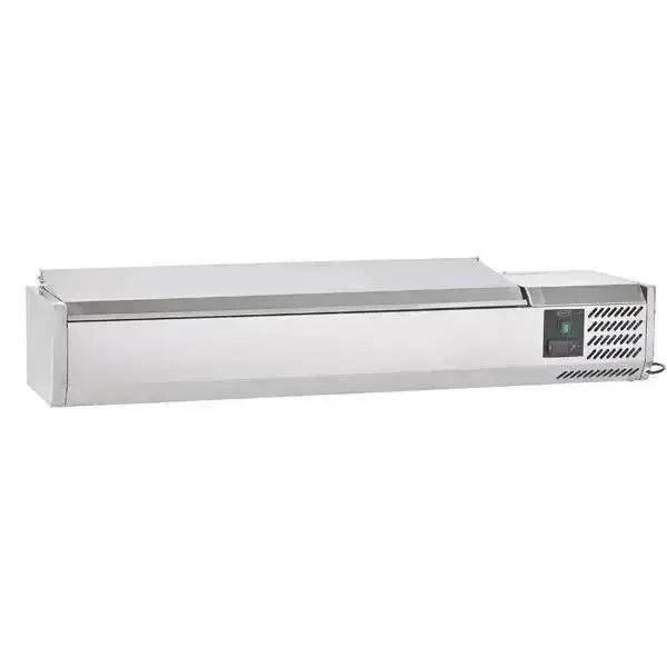 Sterling Pro Cobus SPT1400-330-SS Topping Well, Stainless Steel Lid, 6 x GN1/4  Adomoo