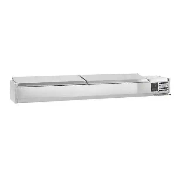 Sterling Pro Cobus SPT2000-330-SS Topping Well, Stainless Steel Lid, 10 x GN1/4  Adomoo