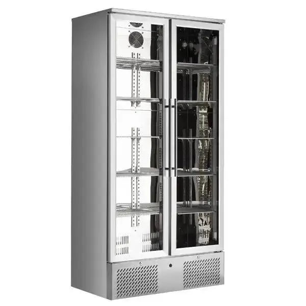 Sterling Pro Double Door Upright Bottle Cooler St-Steel  Adomoo
