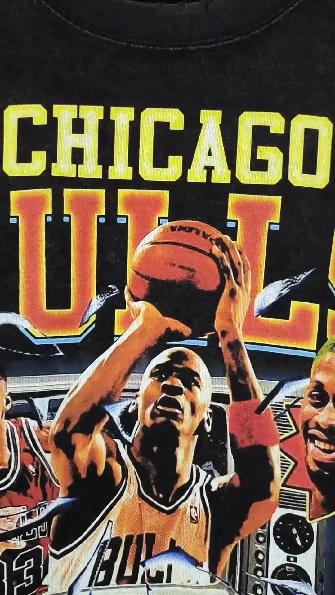 Summer New Chicago Bulls Printed T-Shirt Men's  Adomoo