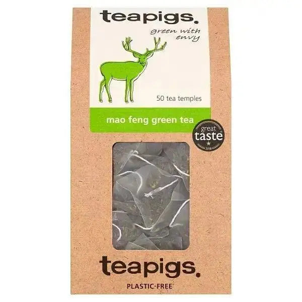 Teapigs Mao Feng Green Tea Temples 50 x 2.5g (125g)  Adomoo