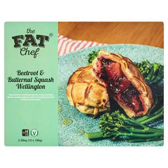 The Fat Chef Beetroot & Butternut Squash Wellington 12 x 190g (2.28kg) - Honesty Sales U.K