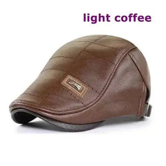 Top Level Leather Newsboy Planas Duckbill Visor Cap  Adomoo