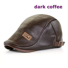 Top Level Leather Newsboy Planas Duckbill Visor Cap  Adomoo